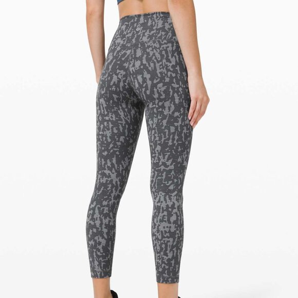 Lululemon Wunder Train Tight 25” High Rise In Heathered Asphalt Grey - Picture 2 of 6